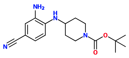 (image for) MC085509 4-(2-Amino-4-cyano-phenylamino)-piperidine-1-carboxylic acid tert-butyl ester